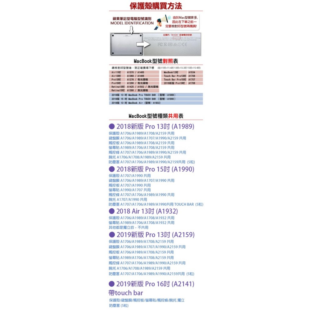 2019版 MacBook Pro 16吋 A2141 亮面硬殼 亮面 透明 保護殼 無鏤空 筆電殼 163【飛兒】-細節圖2