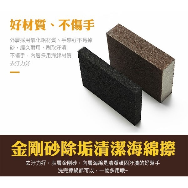 金剛砂海棉 金鋼砂海綿 金剛砂菜瓜布 魔力擦 鐵刷 海綿 除鐵鏽垢 廚房清潔海綿 洗碗海綿 去污神器【飛兒】-細節圖2