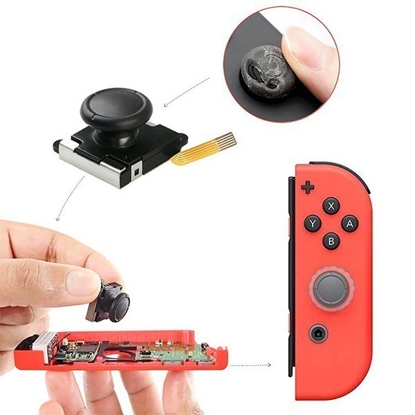 NS switch 3D搖桿維修零件 維修料件 3D搖桿 蘑菇頭 類比搖桿 3D 排線 修Joycon【飛兒】-細節圖4