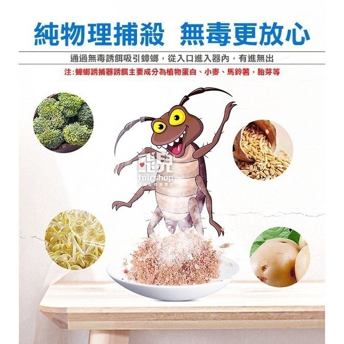 經典造型~ 蟑螂捕捉器 驅蟑 無毒抓蟑器 物理性捉蟑 家用抓蟑螂 抓蟑蟑 捕蟑螂 驅蟑螂 捉蟑螂神器 【飛兒】4-5-2-細節圖3