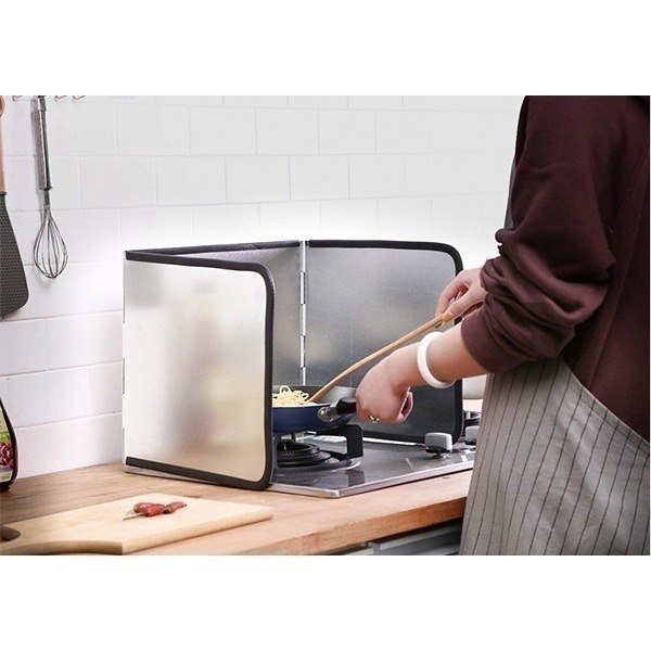 《金屬 擋油板 防風板》鋁箔擋油板 鋁箔板 防汙板 隔油板 隔熱板 灶臺擋板 可折疊 廚房防油濺 【飛兒】6-1-32-細節圖4