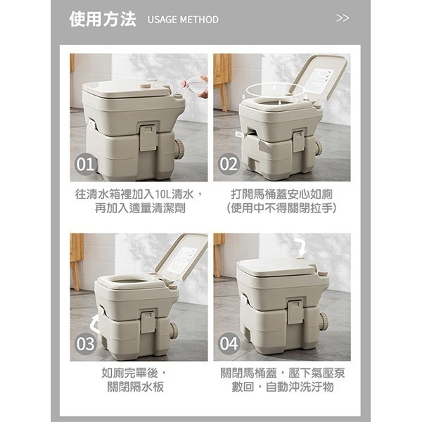 方便帶出門！《可移動式馬桶座便器 20L/10L 活塞泵》馬桶 移動式 老人 孕婦 行動馬桶【飛兒】5-1-4/5-細節圖9