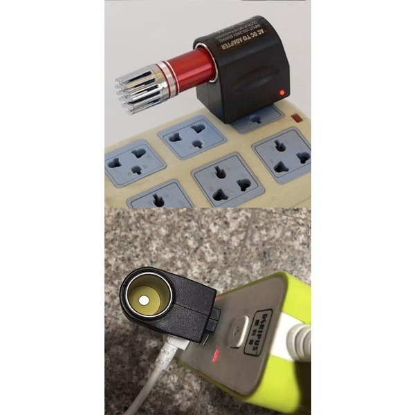 《AC轉點菸口》點煙口 點菸器 充電器 家用 車上充電器 車用插頭轉為一般插座 插頭 110V轉12V 6W【飛兒】 1-細節圖6