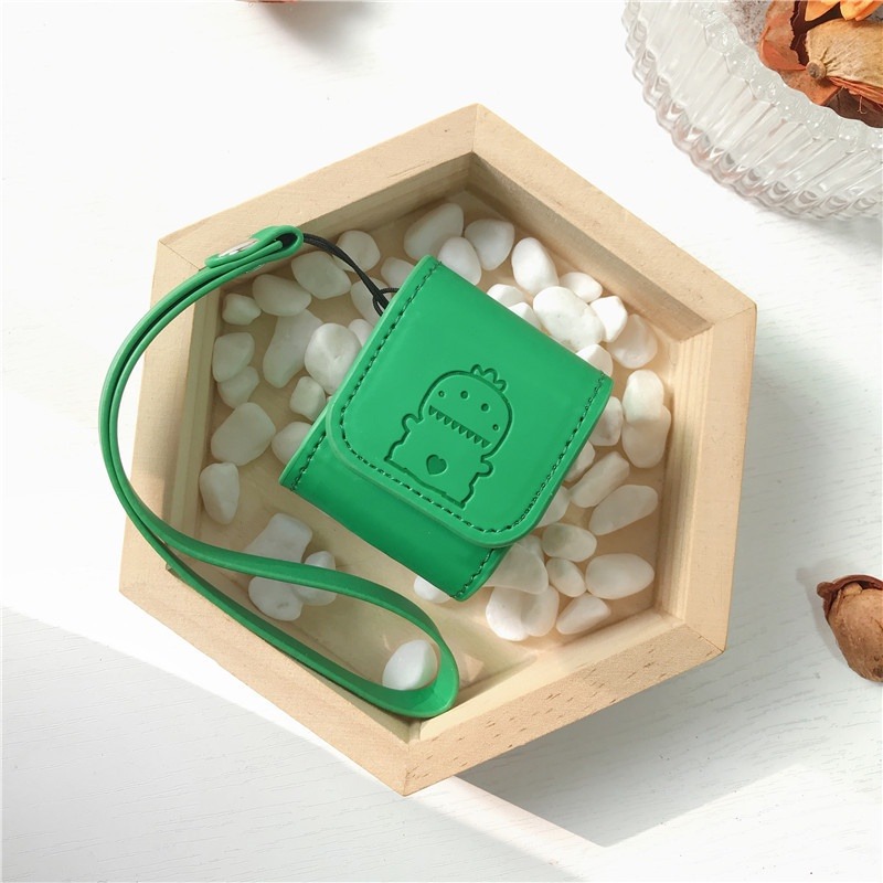 《AirPods1/2 皮套保護套 恐龍》 恐龍系列！耳機套 耳機盒套 暴龍 皮革 皮套 保護套 防塵套 可愛【飛兒 Z-細節圖2