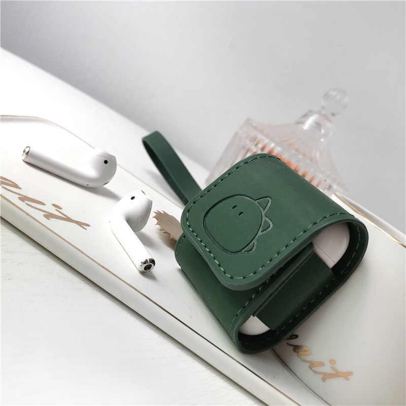 《AirPods1/2 皮套保護套 恐龍》 恐龍系列！耳機套 耳機盒套 暴龍 皮革 皮套 保護套 防塵套 可愛【飛兒 Z-細節圖7