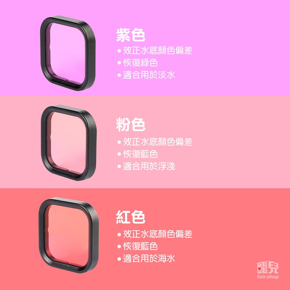 GoPro 9/10《GoPro 防水殼濾鏡 Hero9 XTGP551》潛水45米 防水殼專用濾鏡 潛水濾鏡【飛兒】-細節圖5
