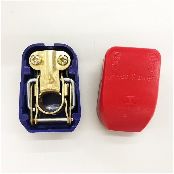 《電瓶樁頭 快拆式 電瓶夾》 電瓶夾頭 快速釋放電池端子夾鉗 汽車電瓶改裝夾子 衝壓卡頭 黃銅 【飛兒】20-3-64-細節圖3