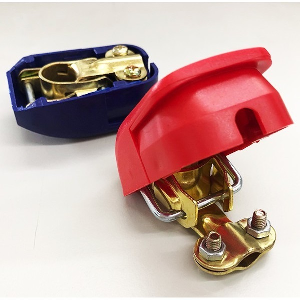 《電瓶樁頭 快拆式 電瓶夾》 電瓶夾頭 快速釋放電池端子夾鉗 汽車電瓶改裝夾子 衝壓卡頭 黃銅 【飛兒】20-3-64-細節圖4