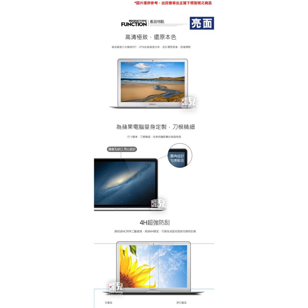 2020版 MacBook Air 13吋 (A1932/A2179/A2337) 正面保護貼 亮面/霧面 螢幕保護貼-細節圖5
