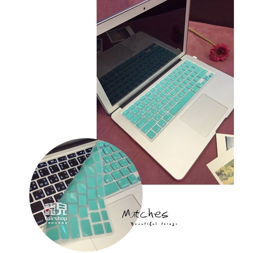 彩色鍵盤膜 (注音版) MacBook Pro 13/15吋 (Touch Bar) 保護膜 筆電鍵盤膜【飛兒】-細節圖5