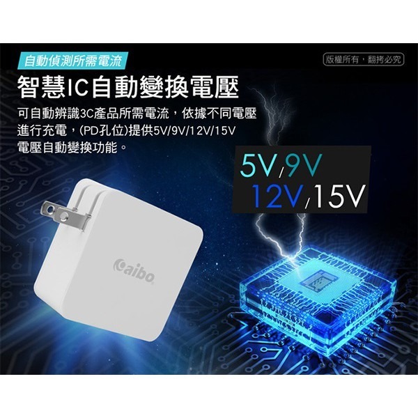 Type-C PD3.0+USB 30W高速充電器 (CB-AC-PD1812) (A)【飛兒】-細節圖5