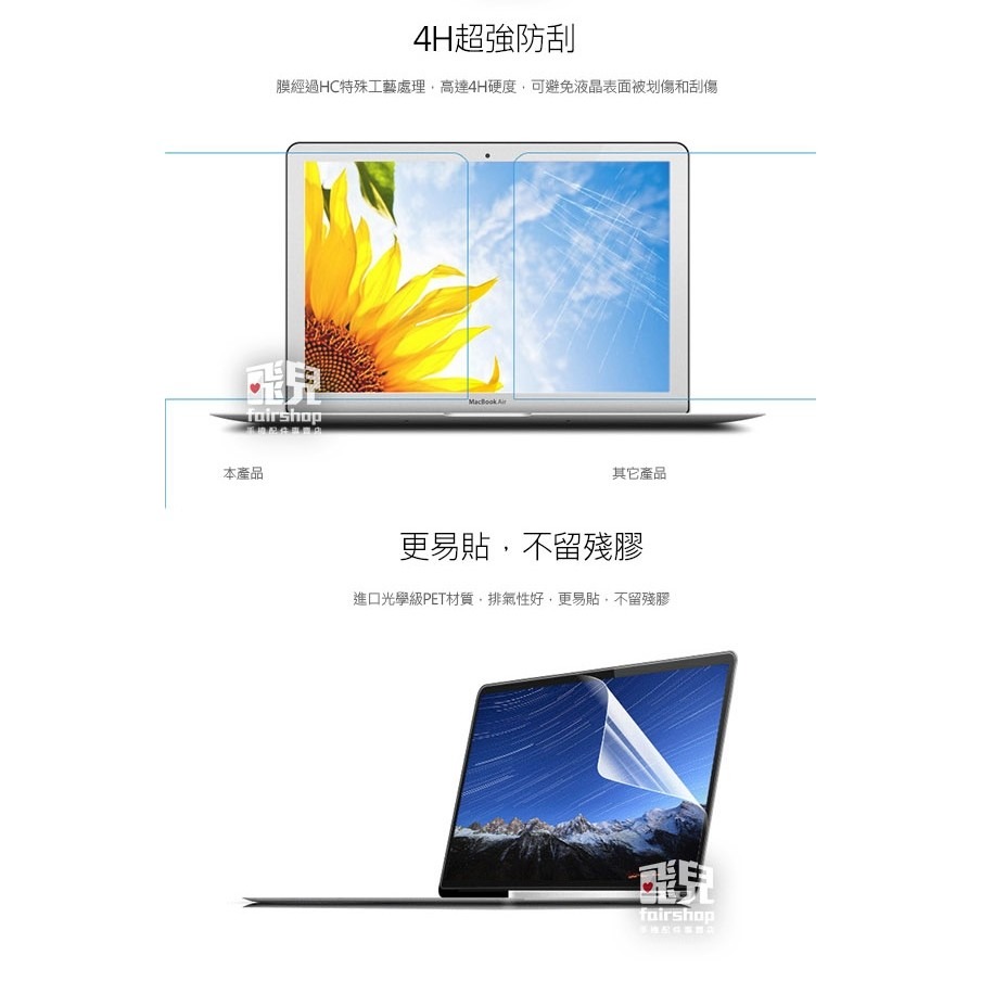 MacBook Pro 13/15 吋 Touch bar 2016年新款 A1708 亮面 霧面 螢幕保護貼【飛兒】-細節圖4