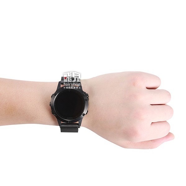 時尚耐用！Garmin Forerunner 935/945 米蘭尼斯 回環 磁吸 不銹鋼 錶帶【飛兒】17-58-細節圖4