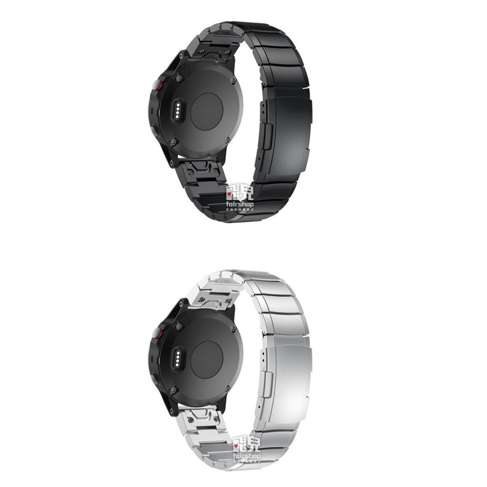 Garmin 金屬快拆錶帶 單珠款 fenix 5/6/forerunner 935/945/MARQ/quatix5-細節圖2