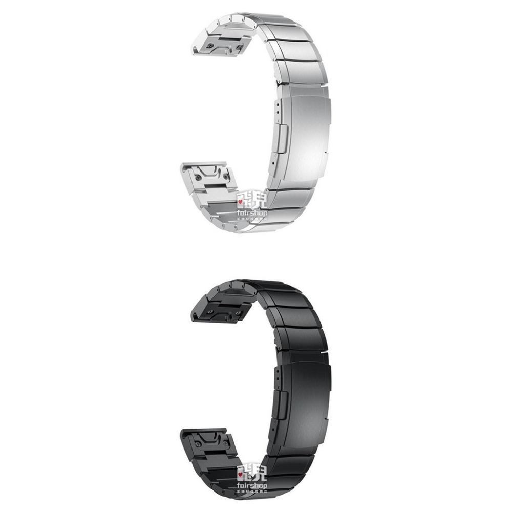 Garmin 金屬快拆錶帶 單珠款 fenix 5/6/forerunner 935/945/MARQ/quatix5-細節圖3