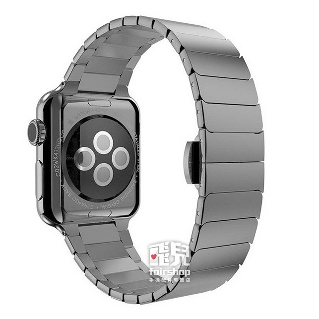 金屬 不銹鋼錶帶 單珠款 Apple Watch 1/2/3/4/5/6/7/SE (40/44mm) 腕帶【飛兒】 門-細節圖3