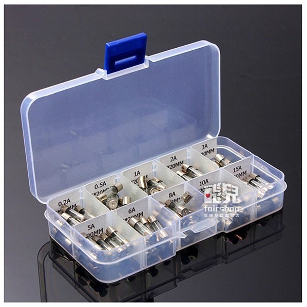 汽車保險管 5x20mm 100個 保險絲插管 車用保險管 機車 摩托車 保險絲 保險管【飛兒】 11-3-34-細節圖2