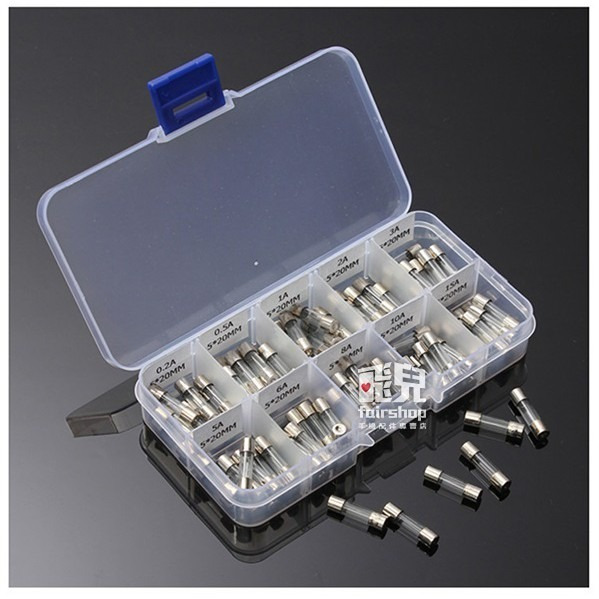 汽車保險管 5x20mm 100個 保險絲插管 車用保險管 機車 摩托車 保險絲 保險管【飛兒】 11-3-34-細節圖3