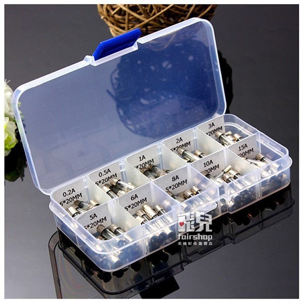 汽車保險管 5x20mm 100個 保險絲插管 車用保險管 機車 摩托車 保險絲 保險管【飛兒】 11-3-34-細節圖7