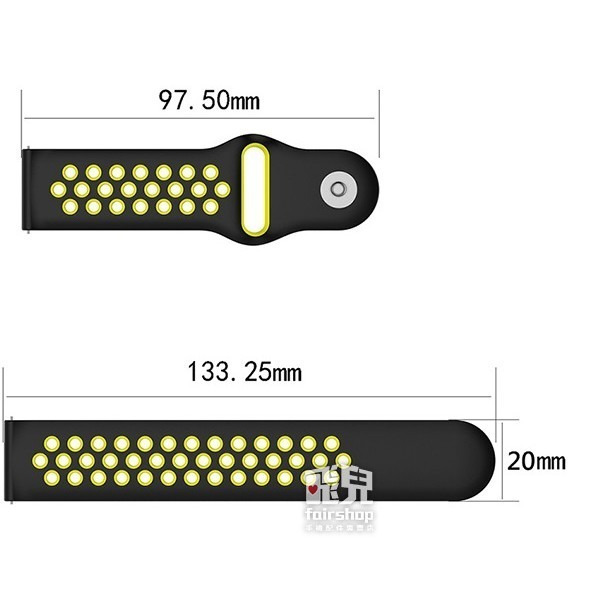 多彩雙色！華米 米動 青春版 雙色 矽膠錶帶 錶帶 腕帶 替換帶 替換錶帶 多彩 30【飛兒】17-37-細節圖3