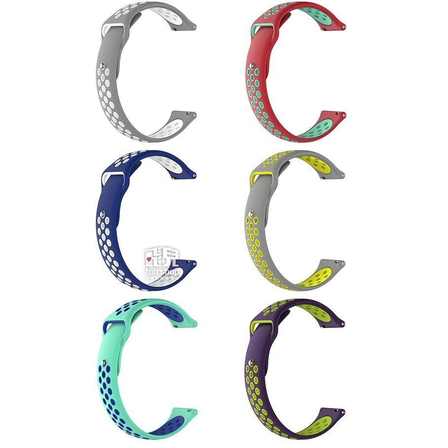 多彩雙色！華米 米動 青春版 雙色 矽膠錶帶 錶帶 腕帶 替換帶 替換錶帶 多彩 30【飛兒】17-37-細節圖6