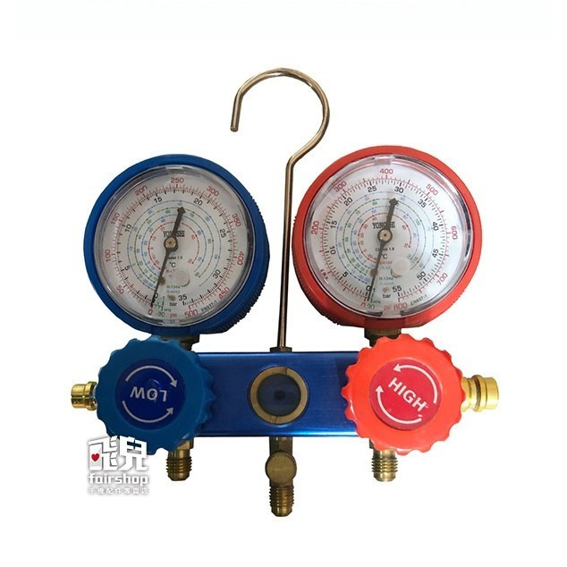 汽車空調冷媒雙錶閥 套裝 冷媒汽車加氟表 雪種壓力表 冷媒雙表閥 空調加氟 製冷 冰種工具 環保【飛兒】10-2-7-細節圖3