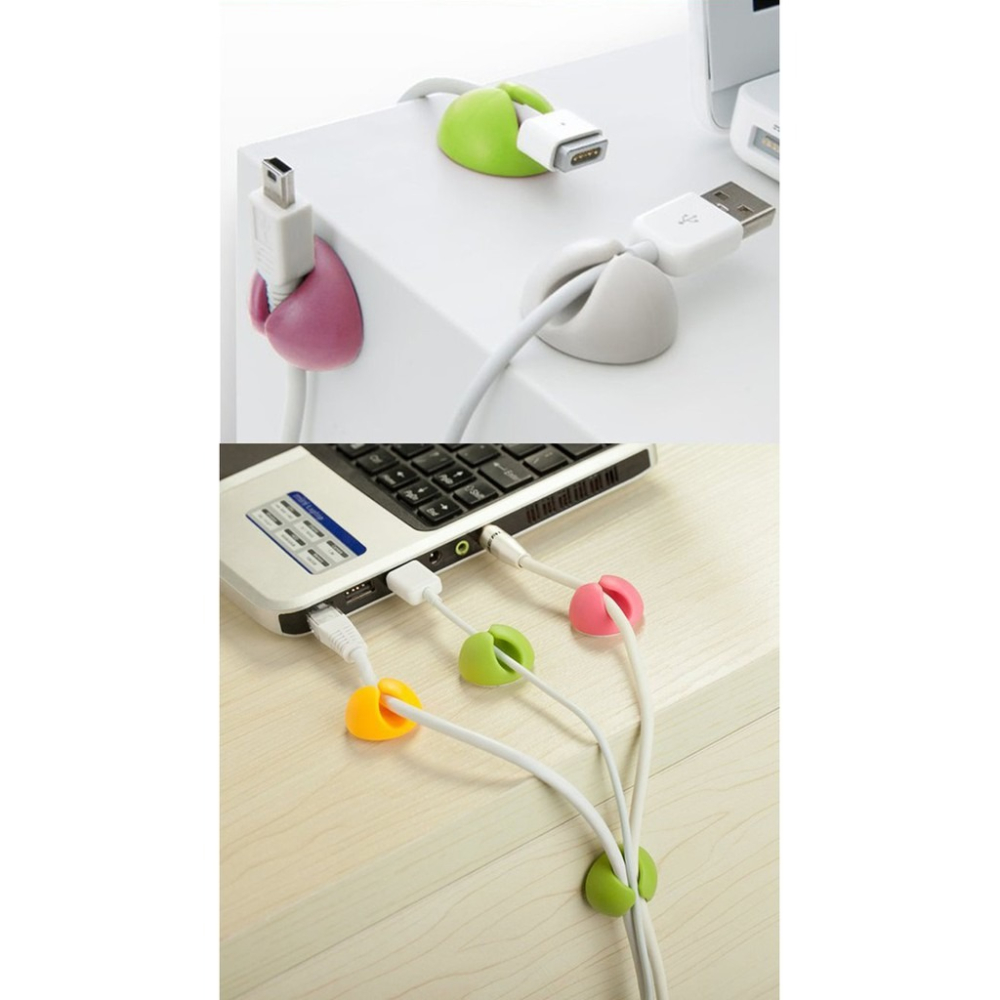 《創意DIY自黏USB理線器 直徑2.8cm》家用電線固定器 線材理線器 收納整理固線器定線器【飛兒】-細節圖4