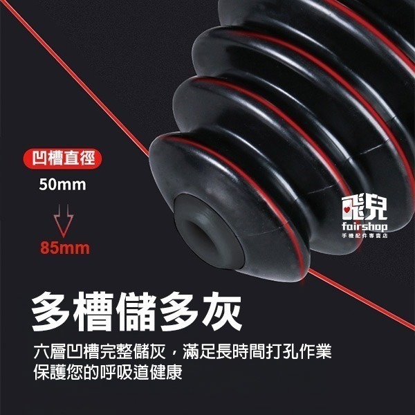 附膠墊一片《錐形 電鑽防塵罩》接灰碗 接灰罩 集塵罩 集塵盒 鑽孔集塵器 打孔防塵【飛兒】8-2-16-細節圖4