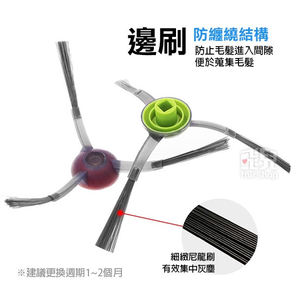 《科沃斯掃地機配件T20 OMNI》毛刷／膠刷／濾網／邊刷／集塵袋／拖布【飛兒】9-10-17~25-細節圖5