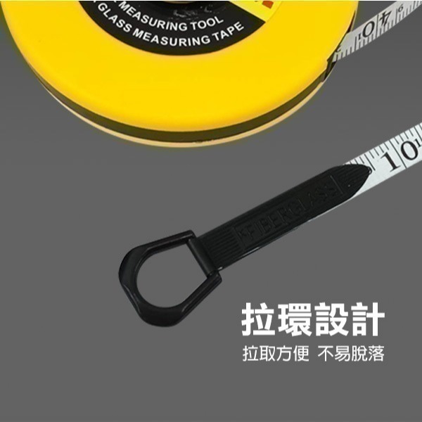 《圓盤尺》精準度高 防水耐磨 皮尺 皮捲尺 布尺 尺 捲尺 測量 工程尺 工程測量 手搖【飛兒】10-5-21~25-細節圖5
