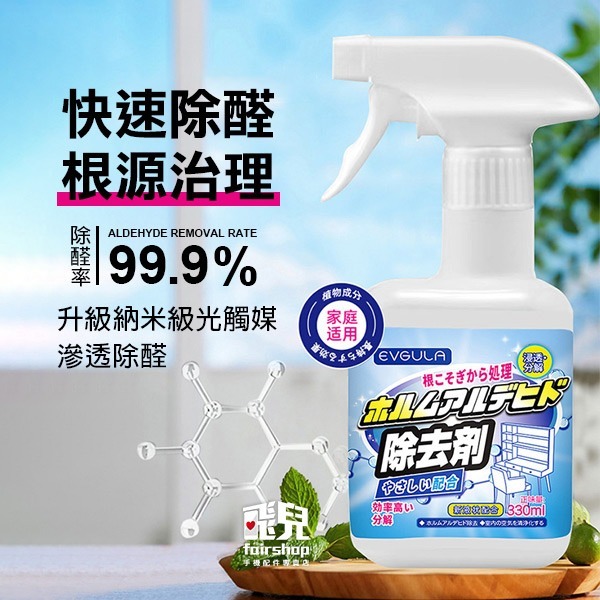 《日系光觸媒甲醛除味噴霧》納米級 去甲醛 去異味 裝修除味噴霧 家用清除劑 傢俱除味噴霧【飛兒】3-3-15-細節圖2