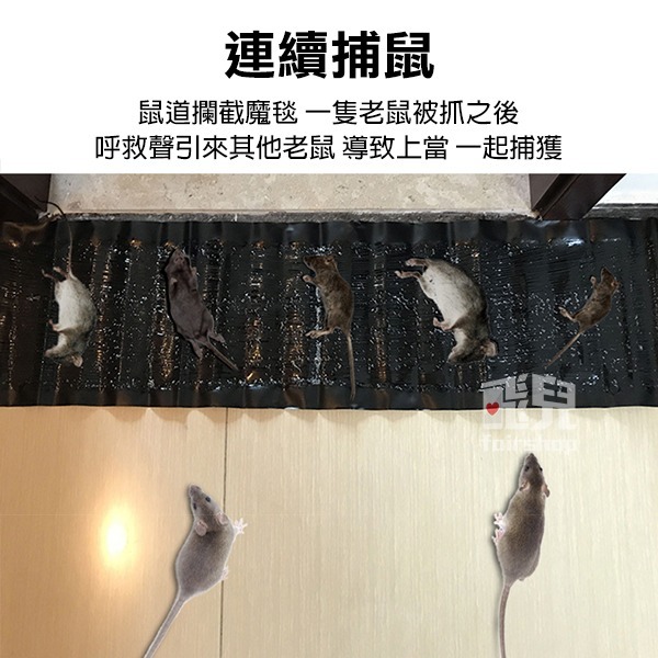 超強力黏鼠魔毯 (一張抵八張) 120*28CM 捕鼠器 抓老鼠 黏鼠 滅鼠神器 黏鼠板 捕鼠毯 黏老鼠 【飛兒】-細節圖2