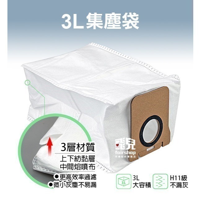 《小米掃拖機器人X10+/X20+配件》主刷／膠刷／主刷罩／邊刷／濾網／抹布／拖布支架／塵盒／集塵袋／清潔劑／除菌模塊-細節圖6
