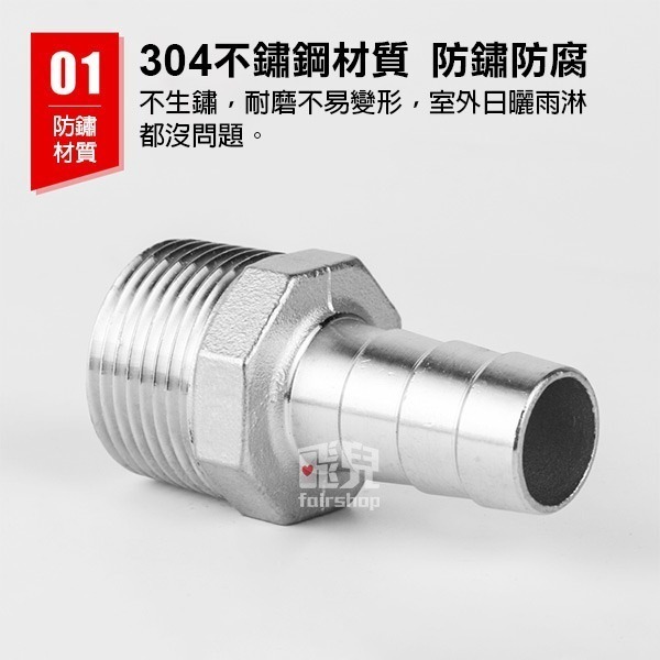 304不銹鋼《4分內牙轉寶塔轉接頭 13/14/15mm》燃氣連軟管 瓦斯接頭 變徑寶塔 轉接頭 水管轉接頭【飛兒】8--細節圖2