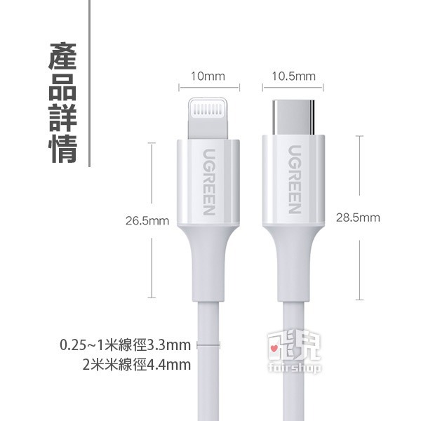 《綠聯 MFI PD 8PIN快充線 20W》MFI認證 充電線 傳輸線 數據線 PD線【飛兒】-細節圖9