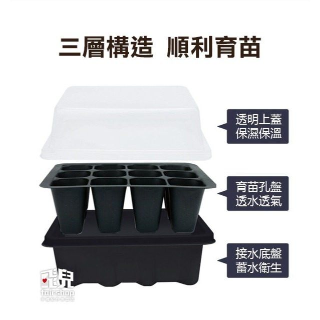 《育苗盒》育苗盆 育苗盤 育苗盒 育苗箱 培育盆 培育盤 培育盒 培育箱 種子育苗箱 小溫室【飛兒】7-6-21/22-細節圖3