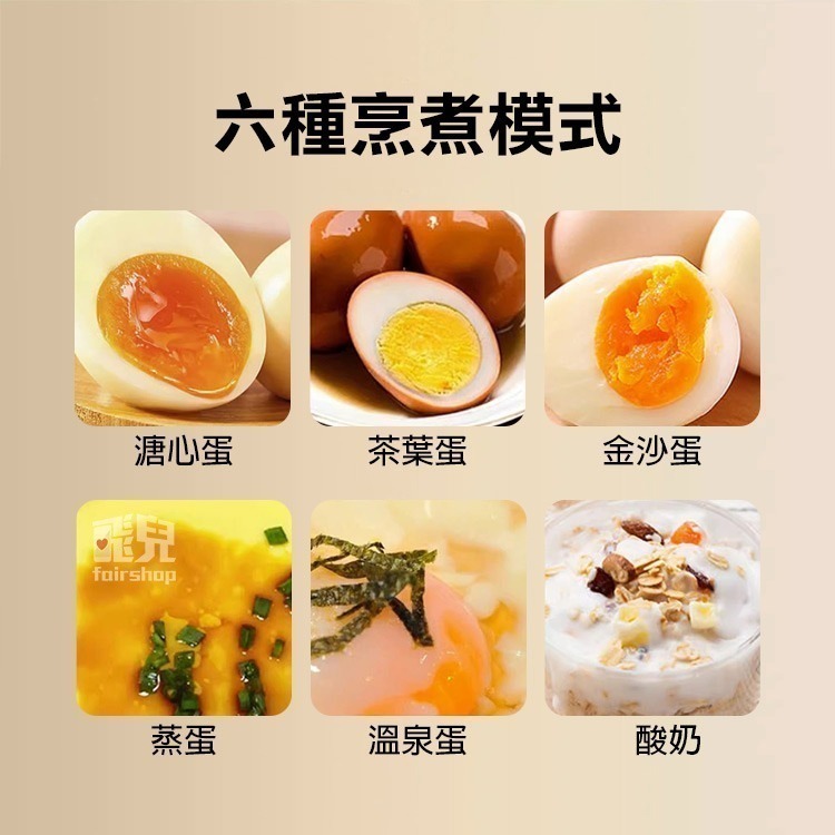 超便利《煮蛋器》12小時預約 煮蛋機 蒸蛋器 智能煮蛋器 溏心蛋 溫泉蛋 蒸蛋 酸奶機 製作優格【飛兒】-細節圖3