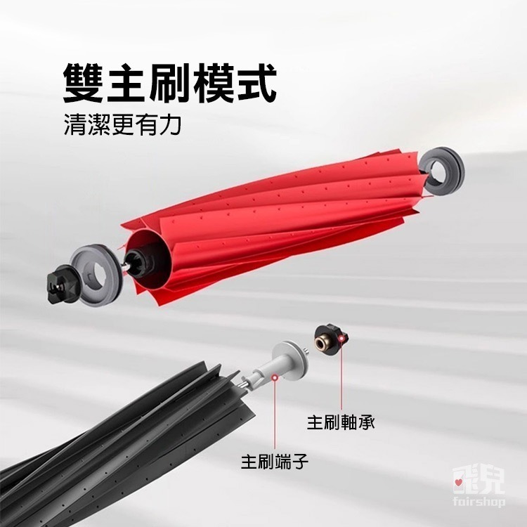 《石頭掃地機配件Qrevo Master》主刷／主刷罩／塵盒／拖布支架／清潔液／除菌模塊／水槽濾網／清洗盤【飛兒】-細節圖2