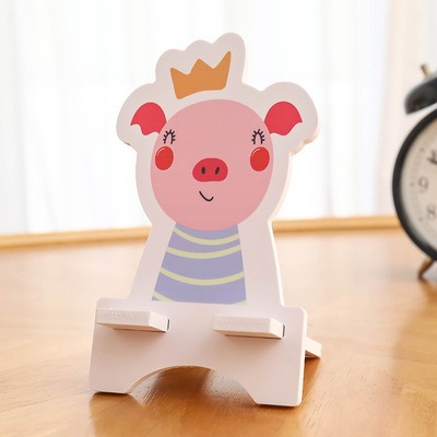 《木質卡通動物支架》手機/平板通用 可拆卸 穩固不倒 穩固不倒 手機支架 桌面支架 懶人支架【飛兒】19-1、19-2-規格圖8