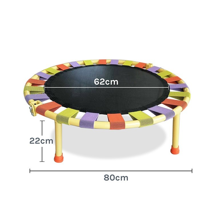 可摺疊收納《迷你彩色彈力帶小跳床》輕便好攜帶 可當矮凳 迷你跳跳床 迷你彈跳床 兒童跳床 蹦跳床 跳跳墊【飛兒】-規格圖8
