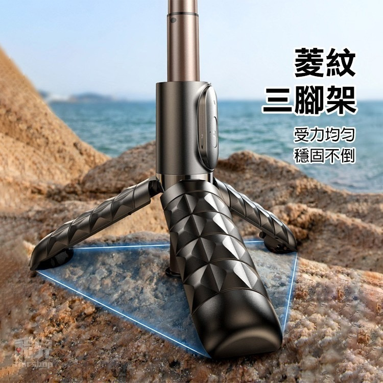 《RTAKO 卡扣玲瓏自拍桿腳架》自拍棒 迷你自拍桿 碳纖合金 補光美顏燈 直播/攝影/拍照/追劇【飛兒】Z38-細節圖4