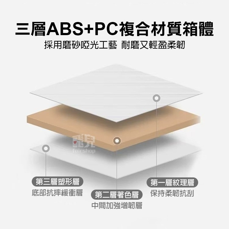 《18吋小型快扣硬殼行李箱》旅行箱 登機箱 機長箱 化妝行李箱 攝影箱 學生書包 電腦箱 寶仁國小【飛兒】18-8-細節圖2