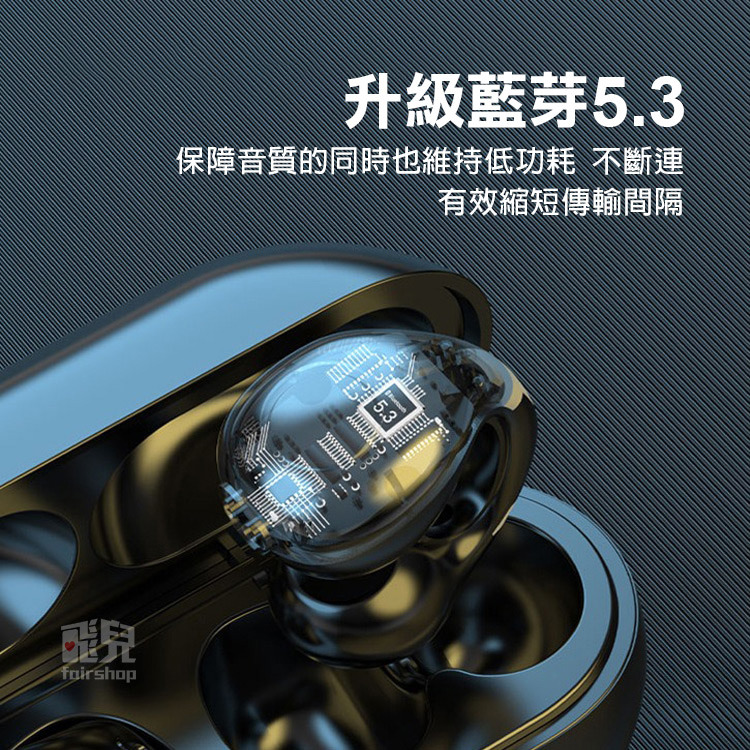 《TWS真無線夾耳式藍芽耳機》電量顯示 續航持久 環耳夾式藍芽耳機 降噪耳機 無線耳機 運動耳機【飛兒】Z01-細節圖3