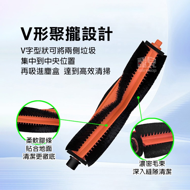 《小米掃拖機器人S40 Pro 配件》濾網／邊刷／拖布【飛兒】-細節圖2