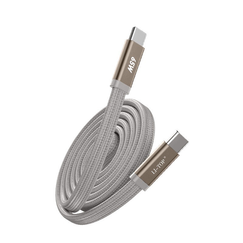 《力拓 快充編織扁線 30W／65W》TypeC 蘋果線 PD快充線 充電線 數據線 扁線 兼容 iPhone【飛兒】-規格圖6