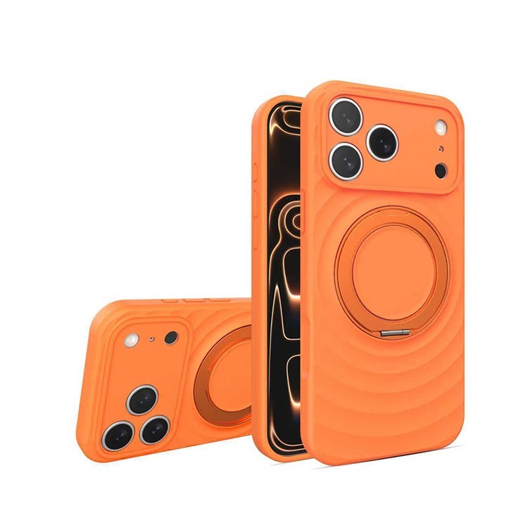 《iPhone17／18系列 液態矽膠360度旋轉一體支架手機殼》保護殼 防摔殼 矽膠殼 手機支架 鏡頭全包【飛兒-規格圖6