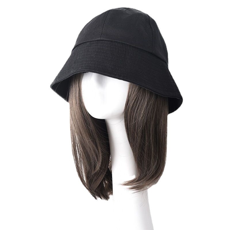 999 ZX157 台灣出貨附發票❤帽子假髮一體式 短款鎖骨帽子假髮 時尚漁夫帽假髮帽 AT116-細節圖5