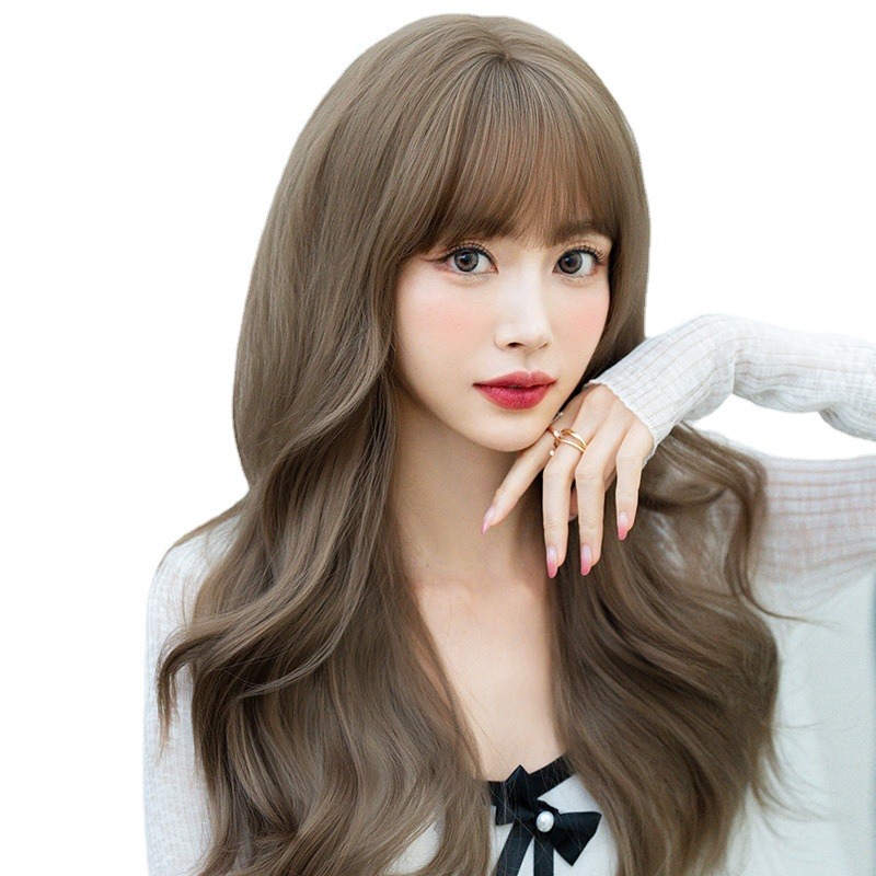 [現貨在台附發票]❤整頂假髮 大波浪假髮 長捲假髮 長直假髮 捲髮假髮 大波浪假髮 全頭套式假髮空氣劉海假髮0336-細節圖7