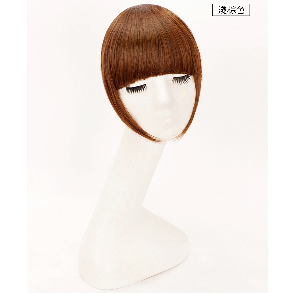 [台灣現貨附發票]❤厚劉海假髮片 大髮量加厚日系漫畫修顏弧形帶鬢角女款瀏海LH1282 B I-細節圖6