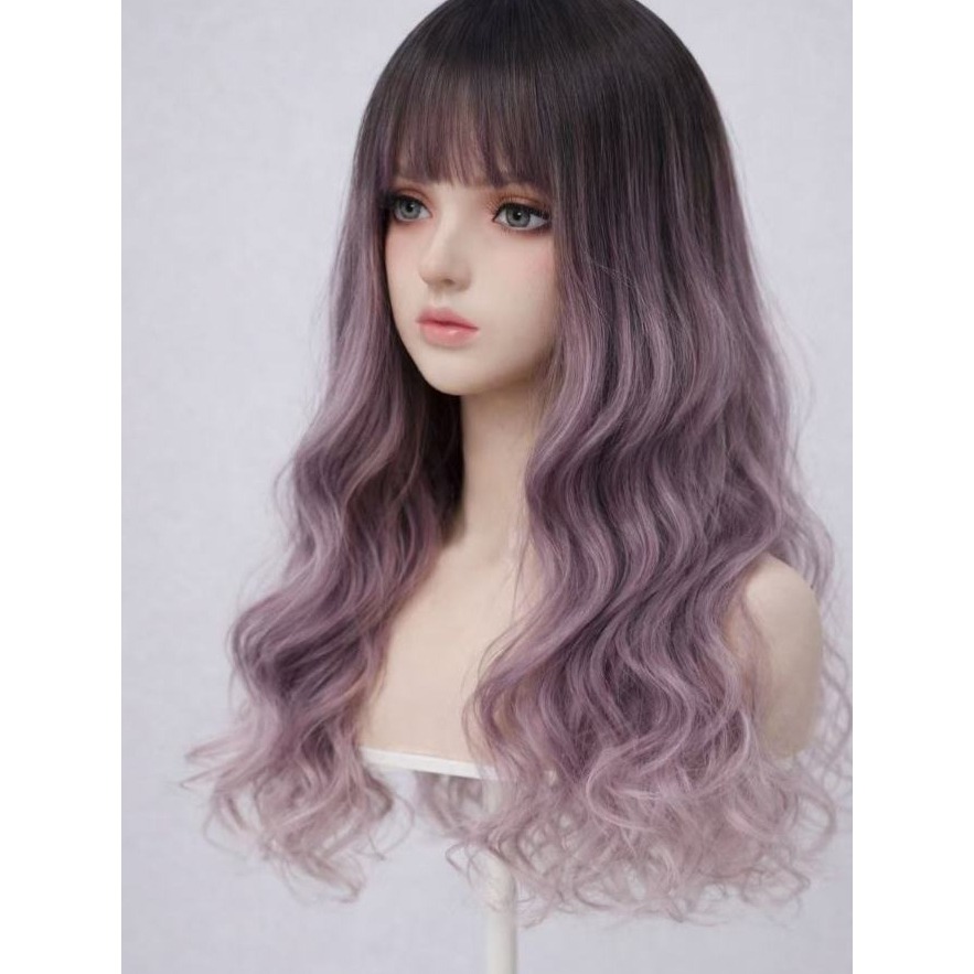 0009號 漸變雙層紫 直播商品 專屬 12月10日 整頂假髮-細節圖2